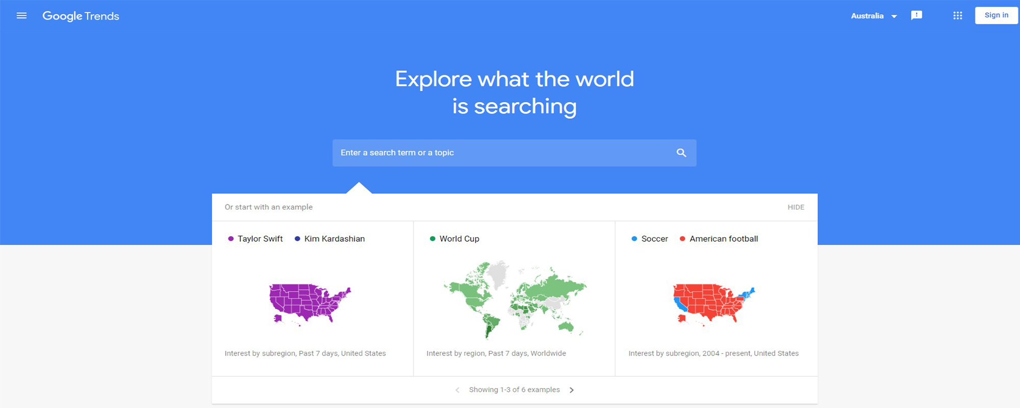 Google Trends - The CAG