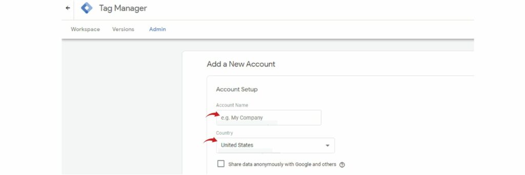 Create Account and Containers -The CAG